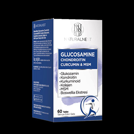 Naturalnest Glucosamine Chondroitin Curcumin & Msm tablet 4 Adet