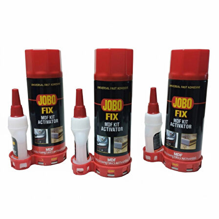 JOBO FİX MDF HIZLI YAPIŞTIRICI SPREYİ 200 ML & GENEL AMAÇLI HIZLI YAPIŞTIRICI 35 GR