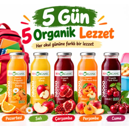 Benorganic Lezzet paketi 250 Ml x 5