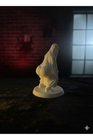 Çığlık Korku Filmi Maskeli Twerk Biblo 6X9 Cm – Mizahi Dekoratif Figür – Masa Üstü Eğlenceli Obje