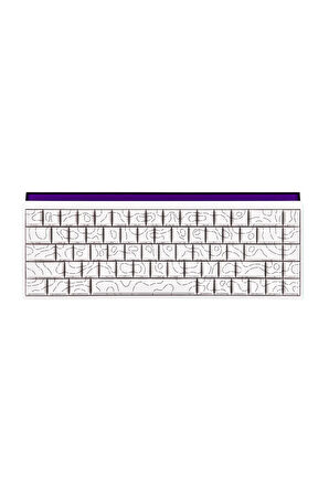 Nacodex NK68 Desenli Kablolu Ergonomik Mekanik Oyuncu Klavyesi-Ambiyans Aydınlatmalı