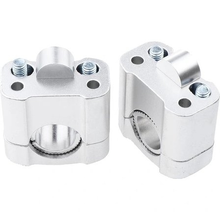 Üniversal Motosiklet Gidon Yükseltici 22 mm. 28 mm Nikel Takım 2Li Set