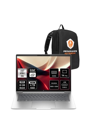 Probook 4 G1I Core Ultra 5 225U 8GB RAM 4TB SSD 14" FHD+ FreeDOS D21PFETPN305 Notebook + Per4 Çanta