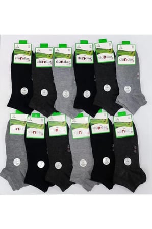 Erkek Bambu Patik Çorap Plus Dikişsiz 6'lı