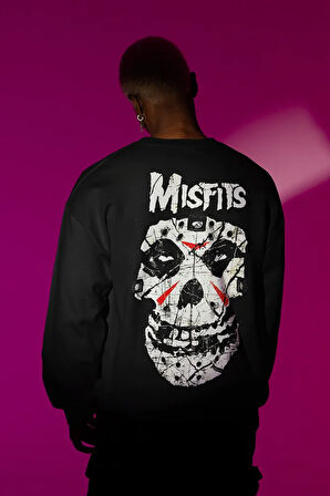 Müzik Grubu Baskılı Unisex Oversize Misfits Sweatshirt