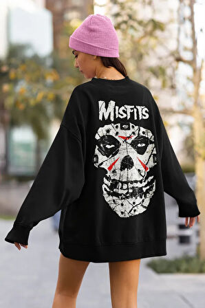 Müzik Grubu Baskılı Unisex Oversize Misfits Sweatshirt