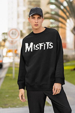 Müzik Grubu Baskılı Unisex Oversize Misfits Sweatshirt
