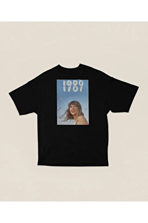 Taylor Swift 1989 Baskılı Unisex Oversize Tişört