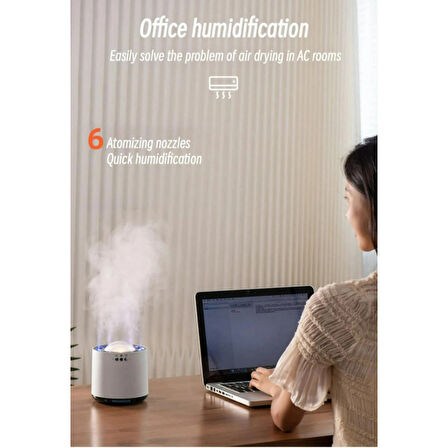 Ozmik Dinamik hava nemlendirici 800ml 6spray mod RGB LED Aydınlatma Nemlendirici Difüzör Makinesi