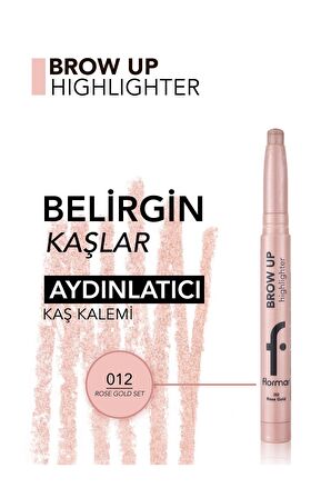 Flormar Aydınlatıcı Kaş Kalemi Brow Up 3'lü Set- Rose Gold