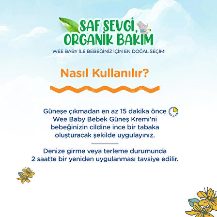 Wee Baby Organik İçerikli Bebek Güneş Kremi 75 ML