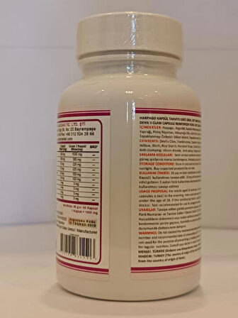 Harpago Kapsül (DEVİL'S CLAW CAPSULE)