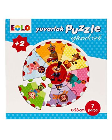 Eolo Eğlenceli Sirk 2+ Yaş Orta Boy Puzzle 7 Parça