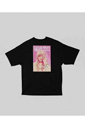 Şarkıcı Taylor Swift Baskılı Oversize Tişört, Unisex The Eras Tour Tişört