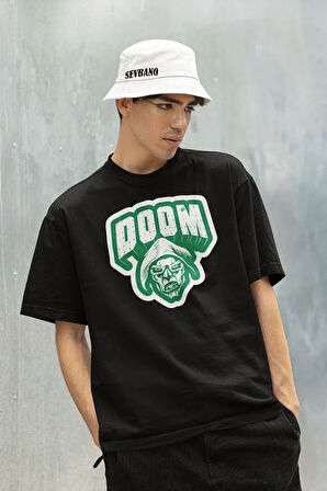 Doctor Doom Baskılı Unisex Oversize Marvel Tişört