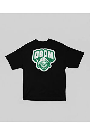 Doctor Doom Baskılı Unisex Oversize Marvel Tişört