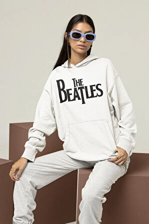 Müzik Grubu The Beatles Baskılı Unisex Oversize Hoodie