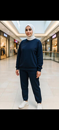 Elegant desing taşlı eşofman takımı 