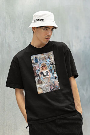 T. S. 1989 Baskılı Unisex Oversize Şarkıcı Taylor Swift Tişört