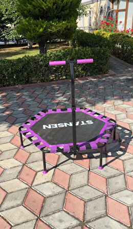 115 Cm 45 INC Tutunmalı Step Trambolin Katlanabilir Tutamaçlı Trambolin