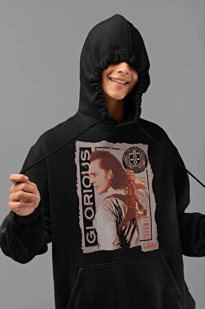 Avengers Loki Baskılı Unisex Oversize Marvel Hoodie