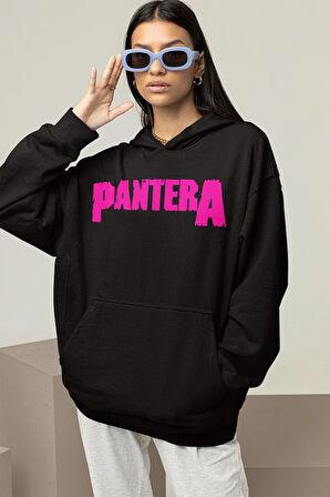 Pantera Müzik Grubu Baskılı Unisex Oversize Rock Metal Hoodie