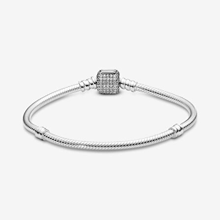 Pandora Gümüş Pavé Klipsli Bileklik 590723CZ 19cm