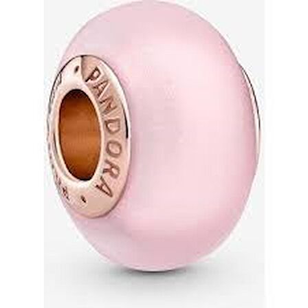 Pandora 789421C00-Mat Pembe Murano Cam Charm