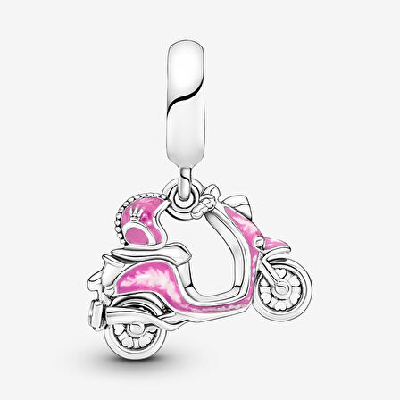 Pandora Pembe Scooter Sarkan Charm 791057C01