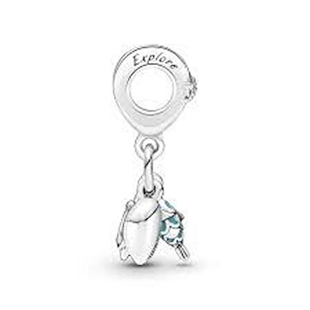 Pandora 791697C01-Balık, Deniz Kaplumbağası ve Deniz Kabuğu Üçlü Sallantılı Charm