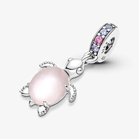 Pandora Murano Camı Pembe Deniz Kaplumbağası Sallantılı Charm 798939C02