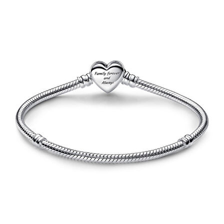 Pandora Sonsuz Kalp Klipsli Yılan Zincir 592645C01-16cm