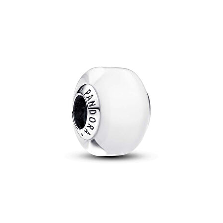 Beyaz Mini Murano Cam Charm 793118C00