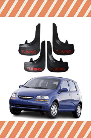 Chevrolet Aveo Hb 2005-2011 uyumlu, tuning yazılı 4’lü tozluk paçalık