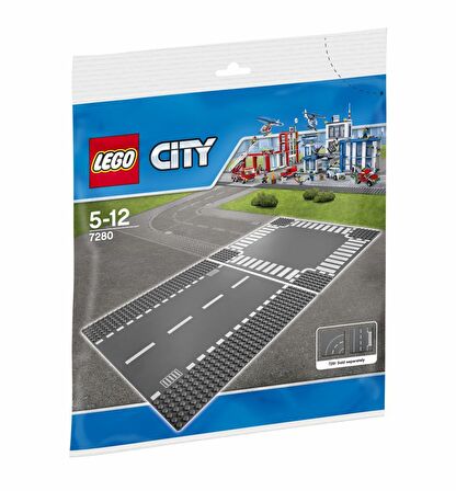 LEGO City 7280 Straight & Crossroad Plates