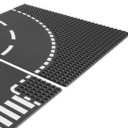 LEGO City 7281 T-Junction & Curved Road Plates