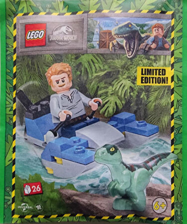 LEGO Jurassic World 122331 Owen with Swamp Speeder and Raptor