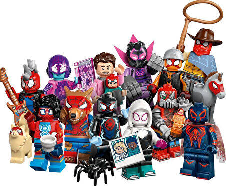 LEGO Minifigures 71050 Spider-Man: Across the Spider-Verse Series : Tam Set (12 Parça)