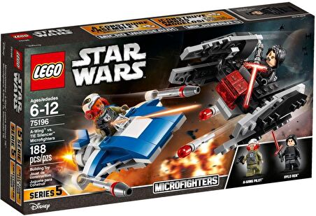 LEGO Star Wars 75196 A-Wing vs. TIE Silencer Microfighters