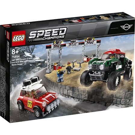 LEGO Speed Champions 75894 1967 Mini Cooper S Ralli ve 2018 MINI John Cooper Works Buggy