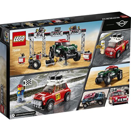 LEGO Speed Champions 75894 1967 Mini Cooper S Ralli ve 2018 MINI John Cooper Works Buggy