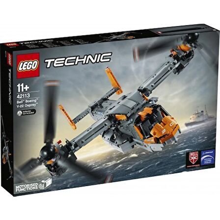 LEGO Technic 42113 Bell™ Boeing™ V-22 Osprey™ Model Yapım Seti Çocuk Oyuncak Uçak Oyun Seti (1636 Parça)