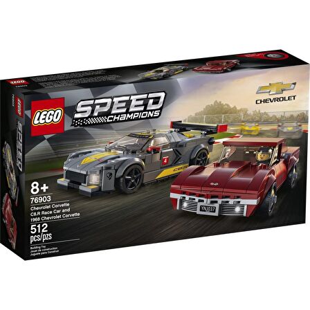 LEGO Speed Champions 76903 Chevrolet Corvette C8.R Race Car and 1968 Chevrolet Corvette