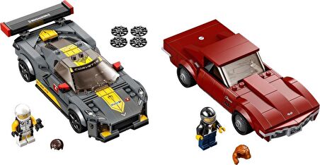 LEGO Speed Champions 76903 Chevrolet Corvette C8.R Race Car and 1968 Chevrolet Corvette