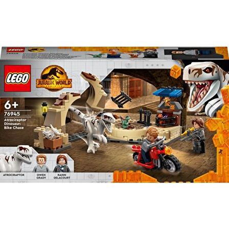 LEGO Jurassic World 76945 Atrociraptor Dinosaur: Bike Chase