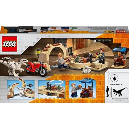 LEGO Jurassic World 76945 Atrociraptor Dinosaur: Bike Chase