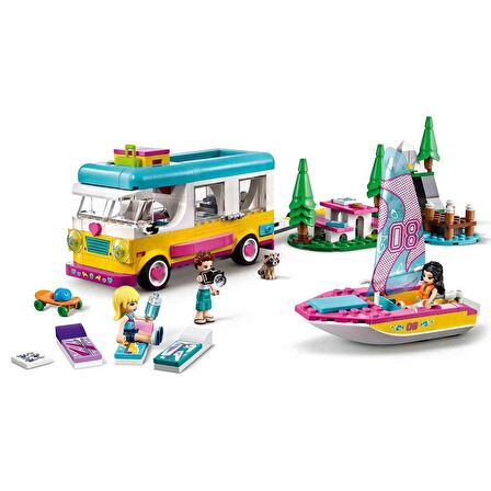 LEGO Friends 41681 Forest Camper Van and Sailboat