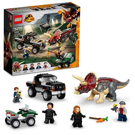 LEGO Jurassic World 76950 Triceratops Pickup Truck Ambush