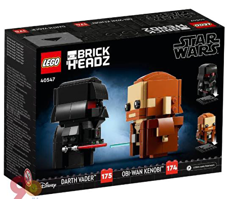 LEGO BrickHeadz 40547 Obi-Wan Kenobi and Darth Vader (260 Parça)