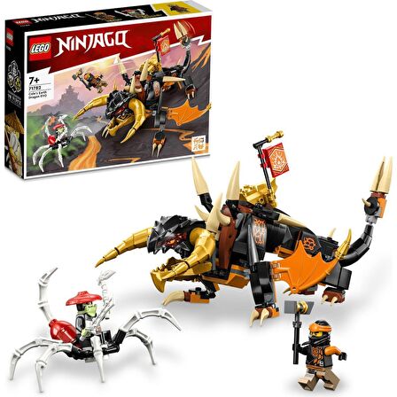 LEGO® Nınjago Cole’un Toprak Ejderhası Evo 71782 - 7 Yaş ve Üzeri Çocuklar Için Cole ve Iskelet Minifigürleri Içeren Yaratıcı Oyuncak Yapım Seti (285 Parça)